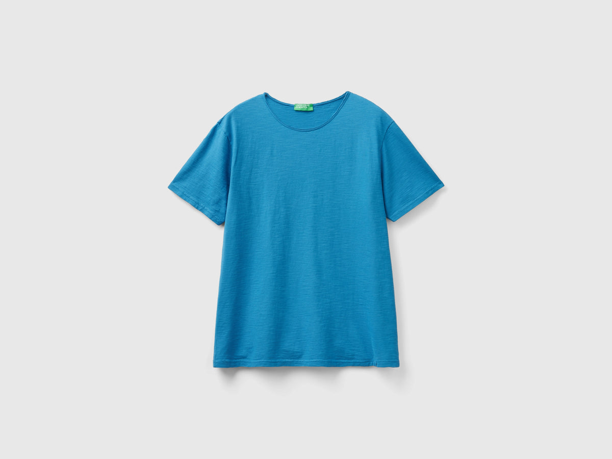 T-shirt in cotone fiammato