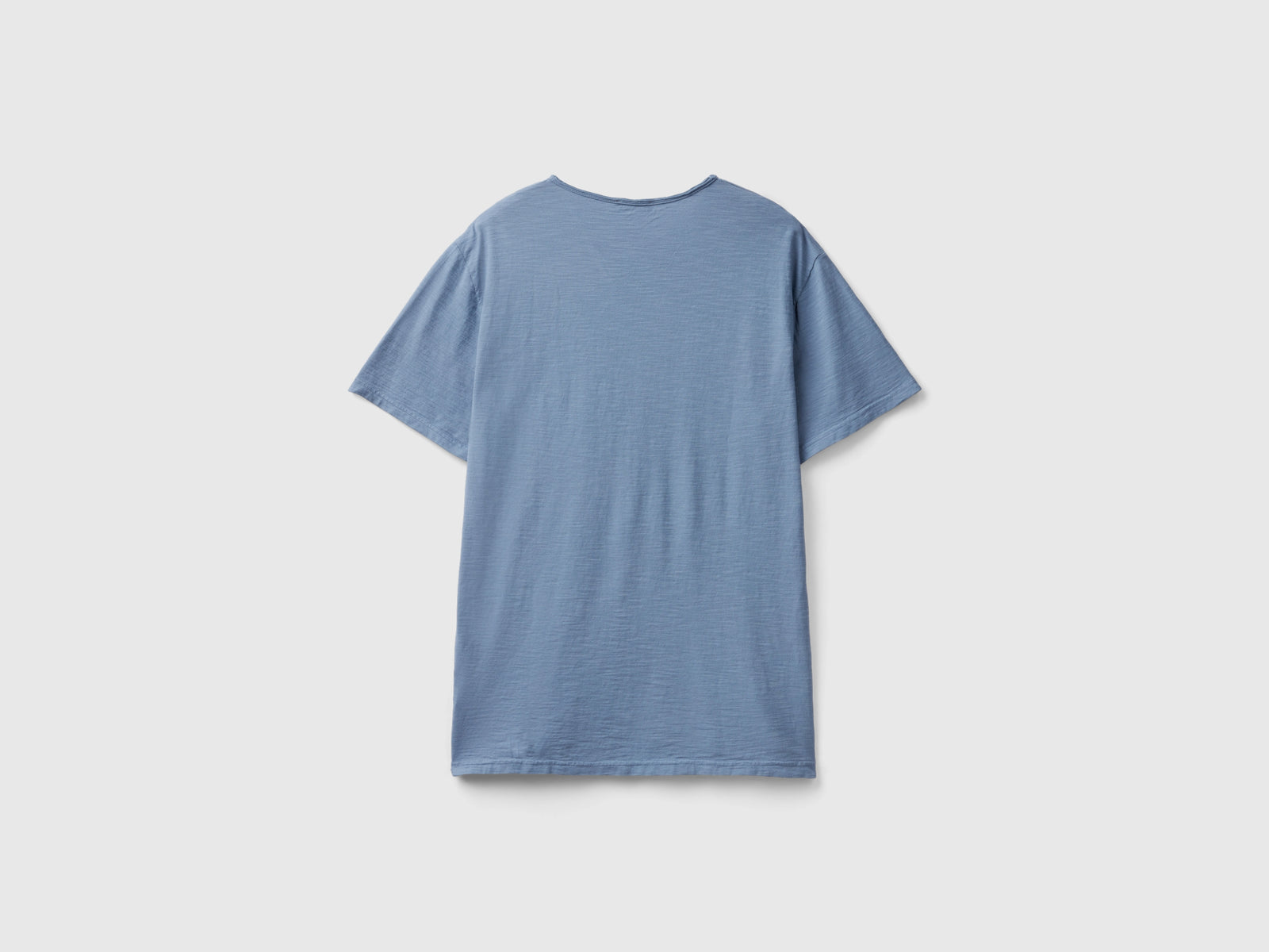 T-shirt 100% cotone con scollo a V da uomo avio 2 | Benetton Outlet