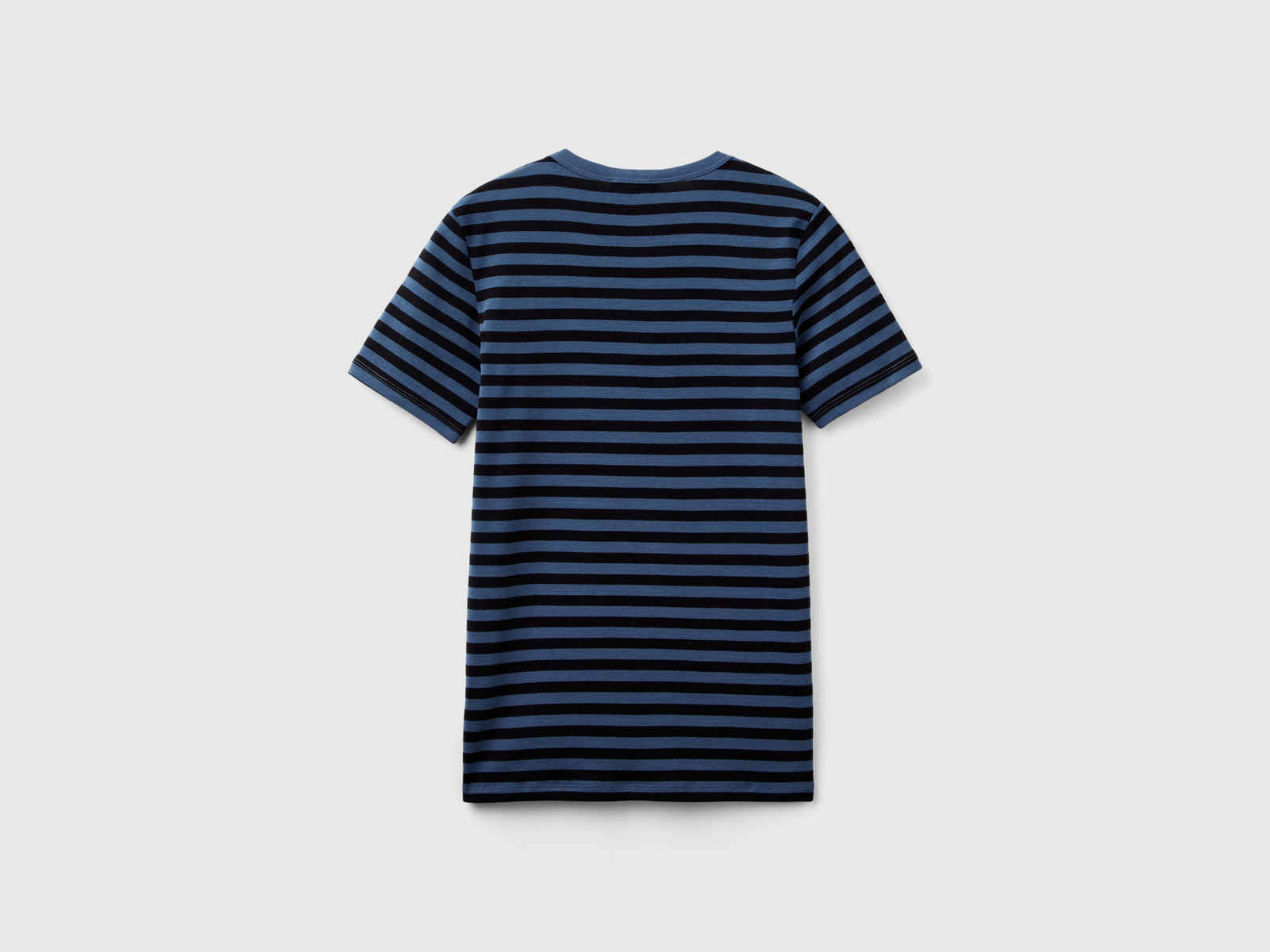 T-shirt girocollo a righe da donna avio 2 | Benetton Outlet