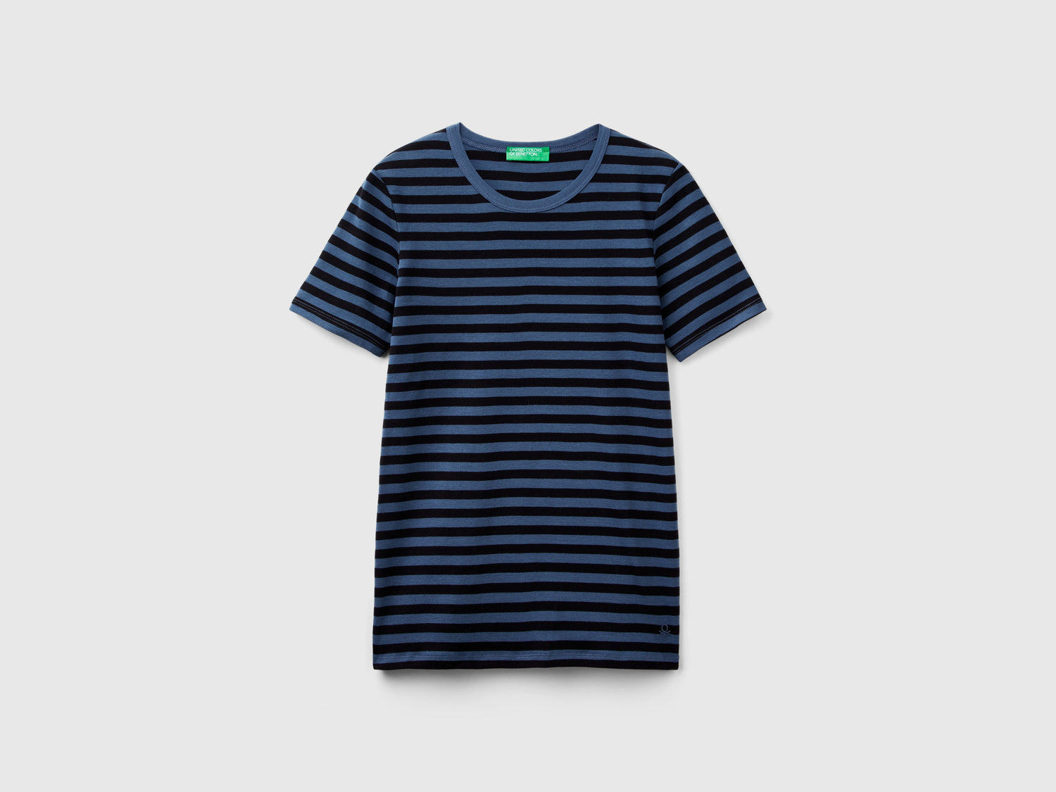 T-shirt girocollo a righe da donna avio | Benetton Outlet