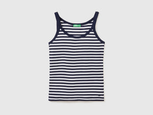 Canotta a righe 100% cotone