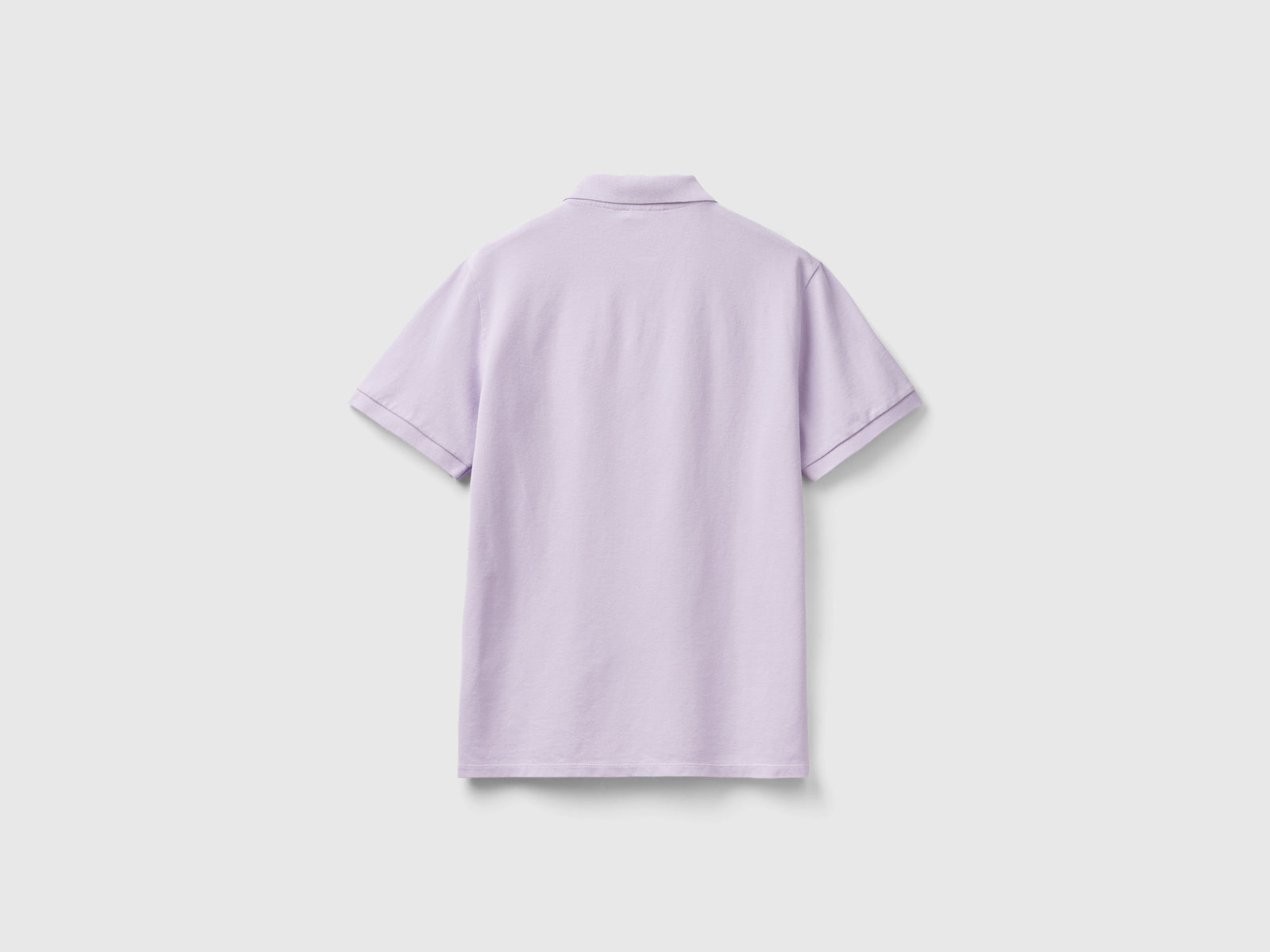 Polo in cotone bio stretch da donna lilla 2 | Benetton Outlet