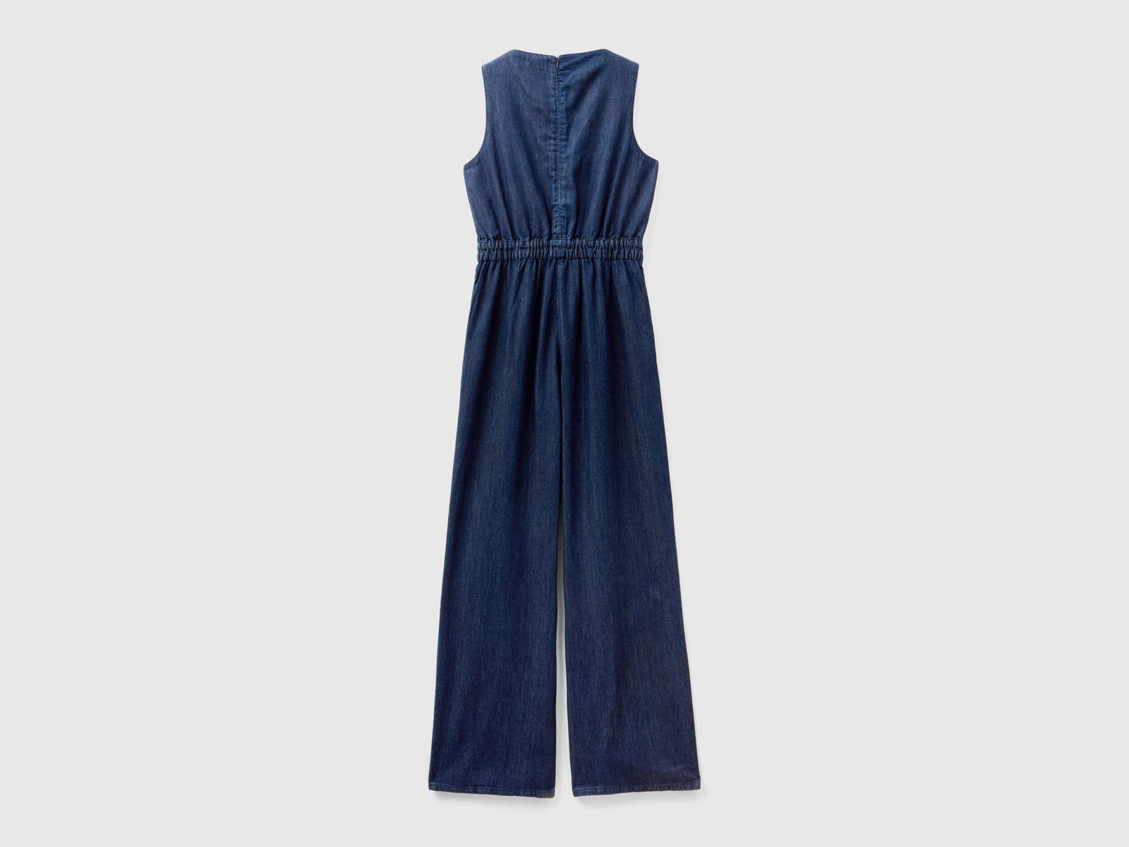 Tuta in denim Tencel™ da donna blu scuro 2 | Benetton Outlet