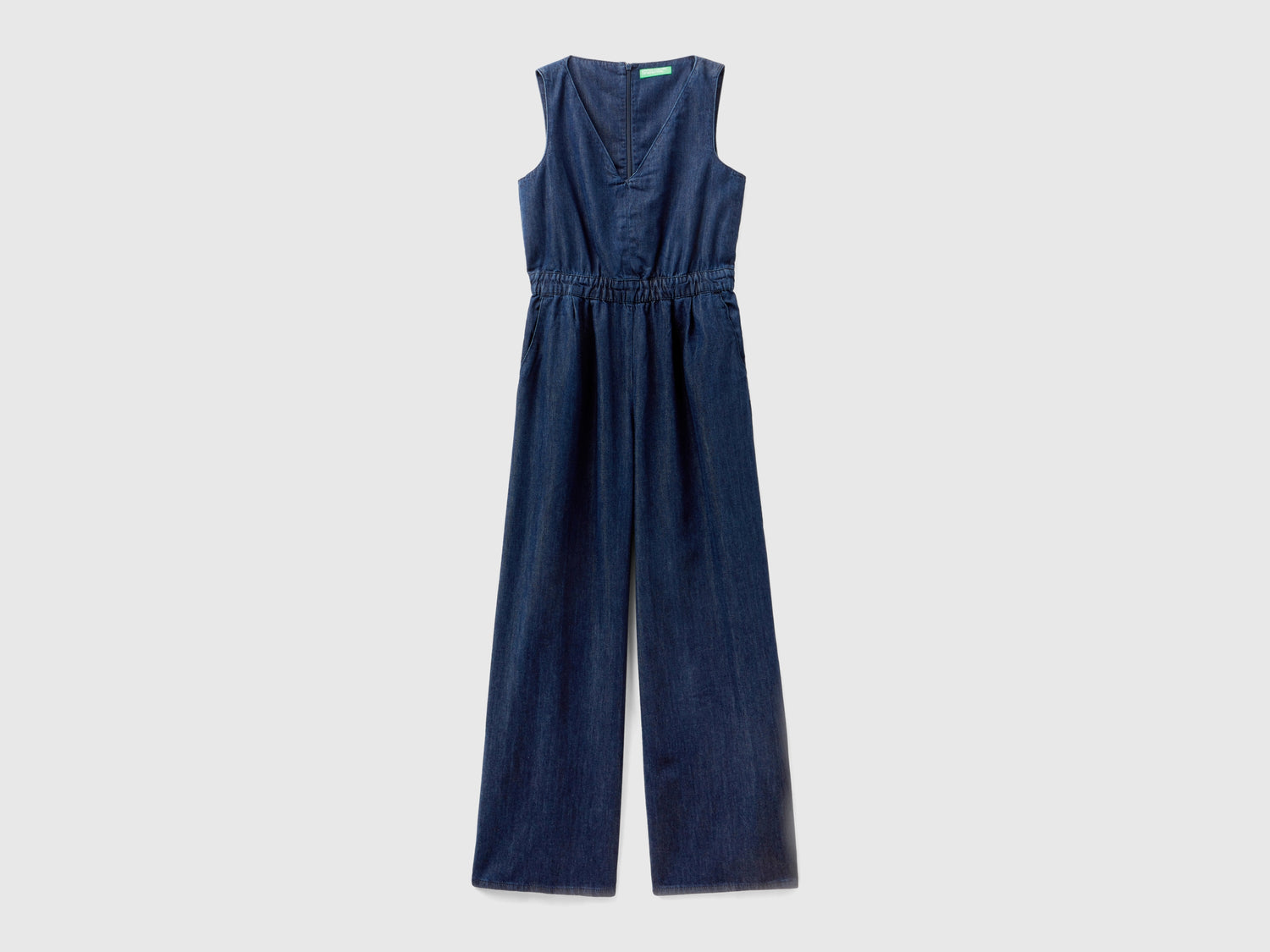 Tuta in denim Tencel™ da donna blu scuro | Benetton Outlet