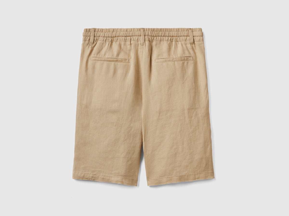 Bermudas 100% lino