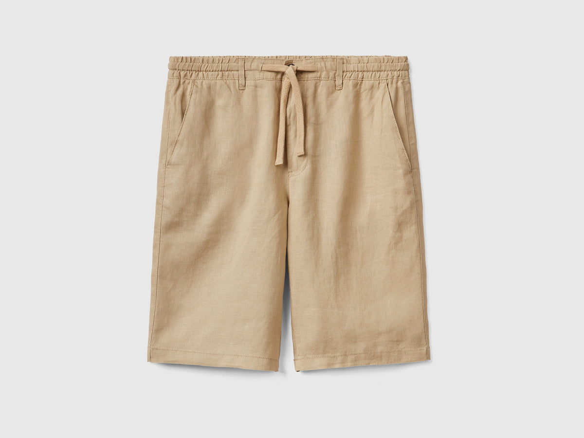Bermudas 100% lino