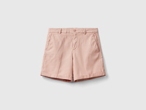 Bermudas de algodón elástico