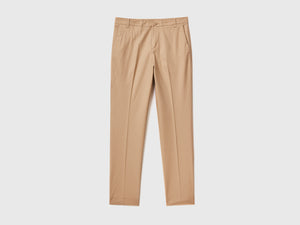 Pantalones chinos de algodón elástico