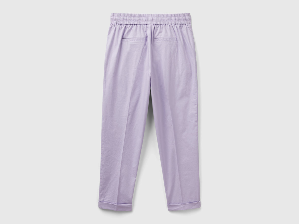 Pantalones deportivos de algodón elástico