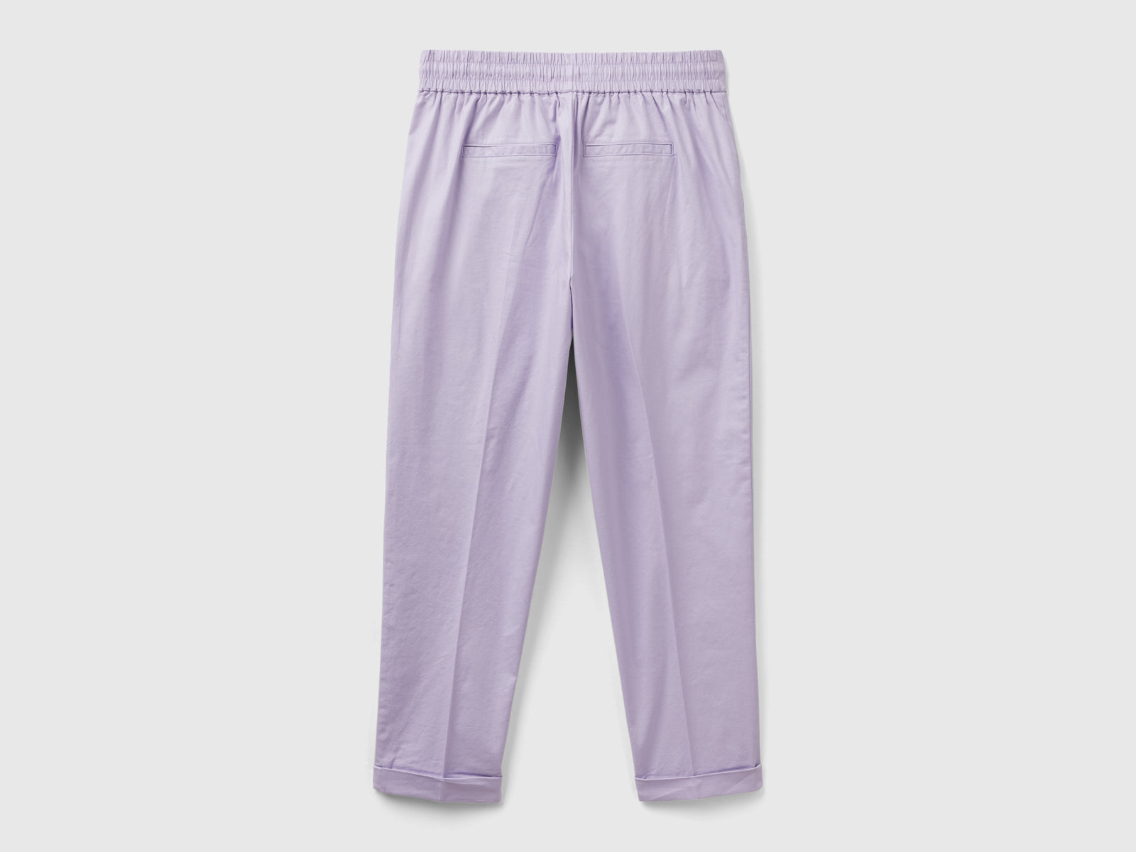 Pantalones deportivos de algodón elástico da donna lilla 2 | Benetton Outlet