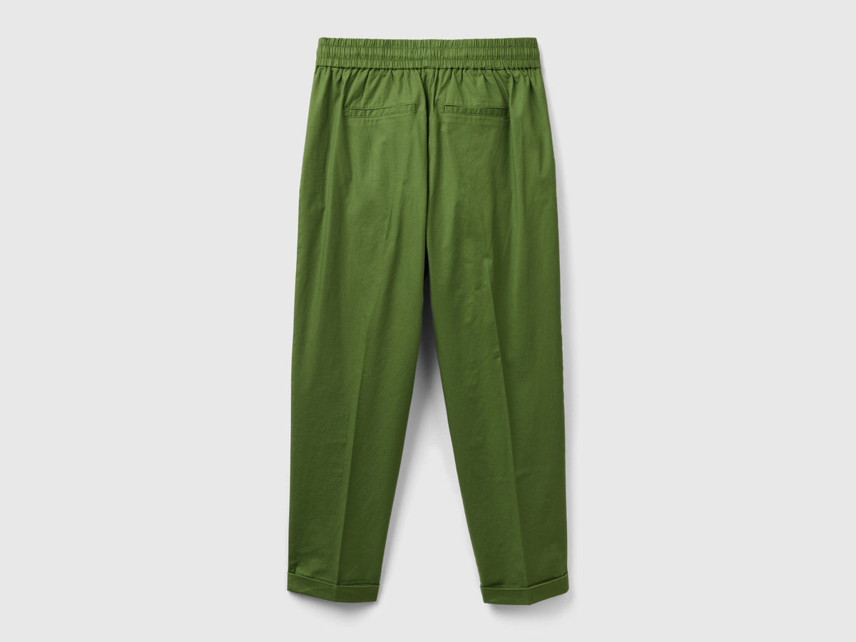 Pantalones deportivos de algodón elástico