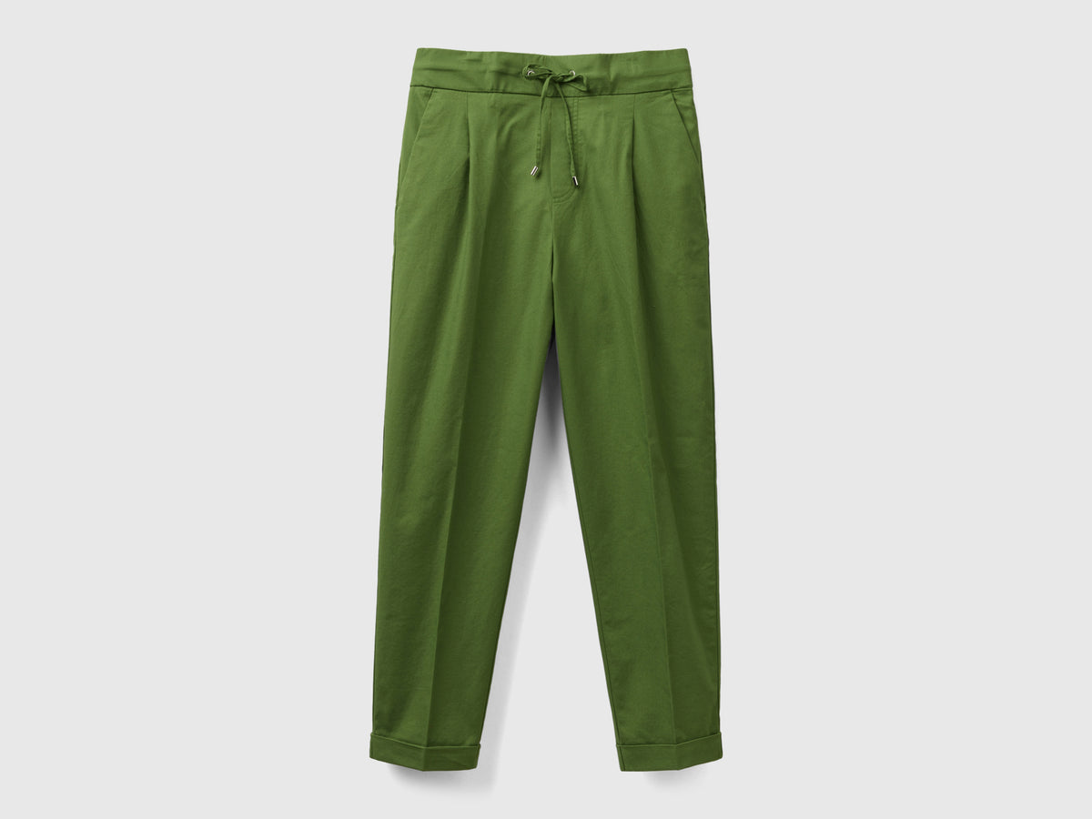 Pantalones deportivos de algodón elástico