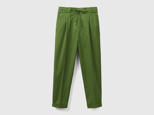 Pantalones deportivos de algodón elástico
