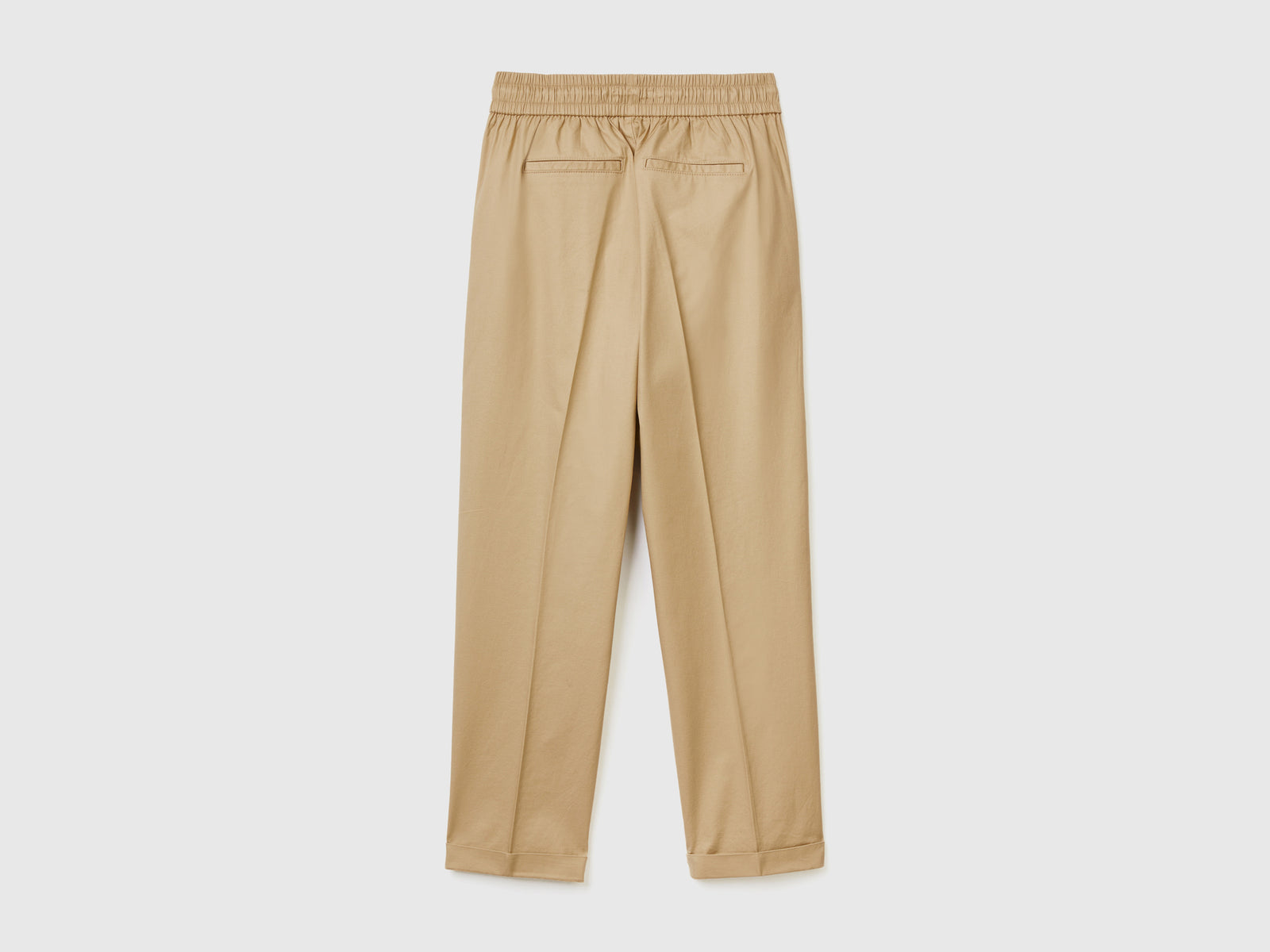 Joggers in cotone elasticizzato da donna beige 2 | Benetton Outlet