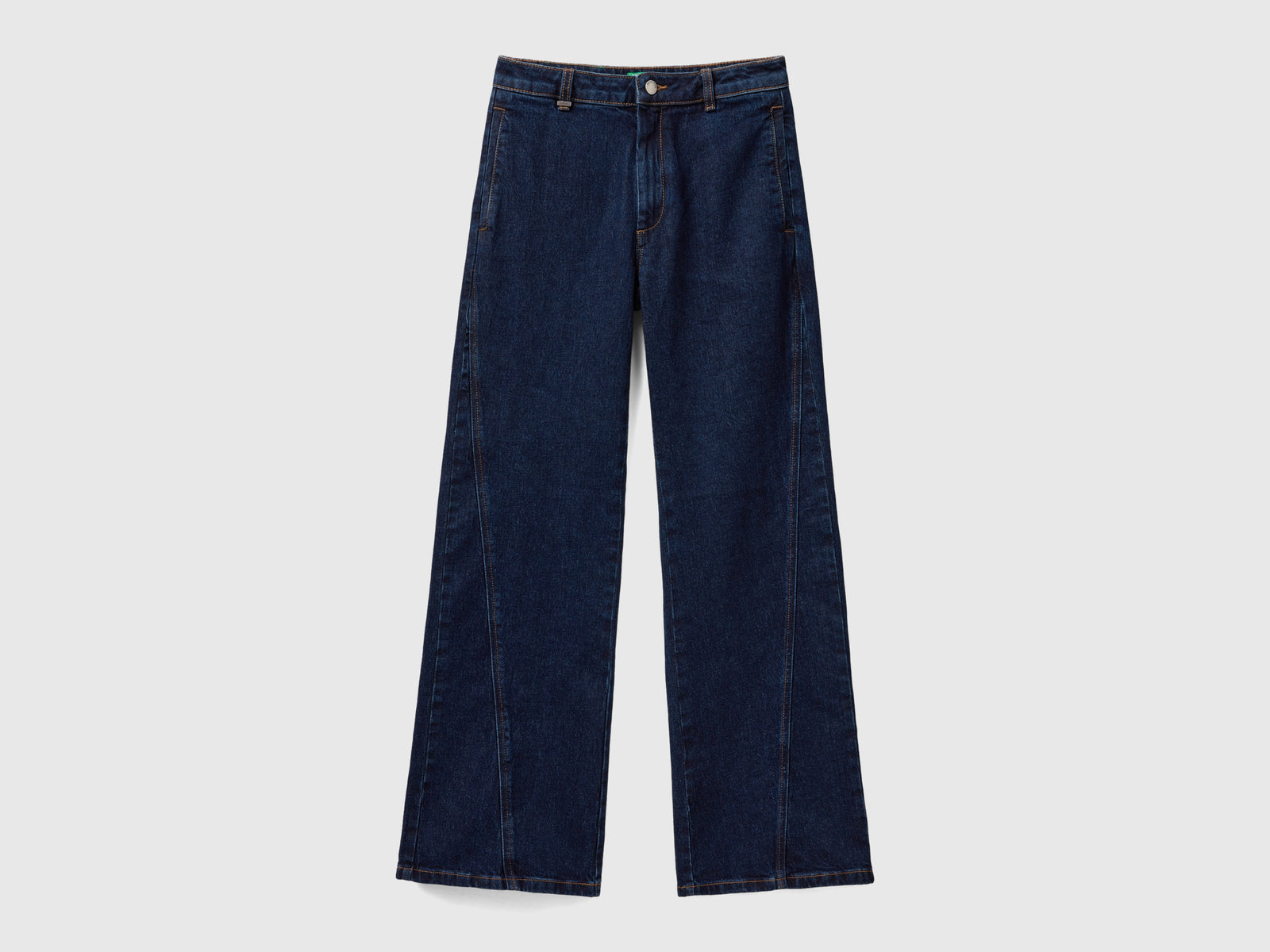 Jeans a zampa morbidi da donna blu | Benetton Outlet