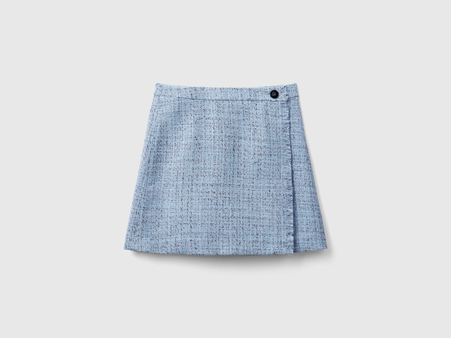 Minigonna in tweed da donna azzurro | Benetton Outlet