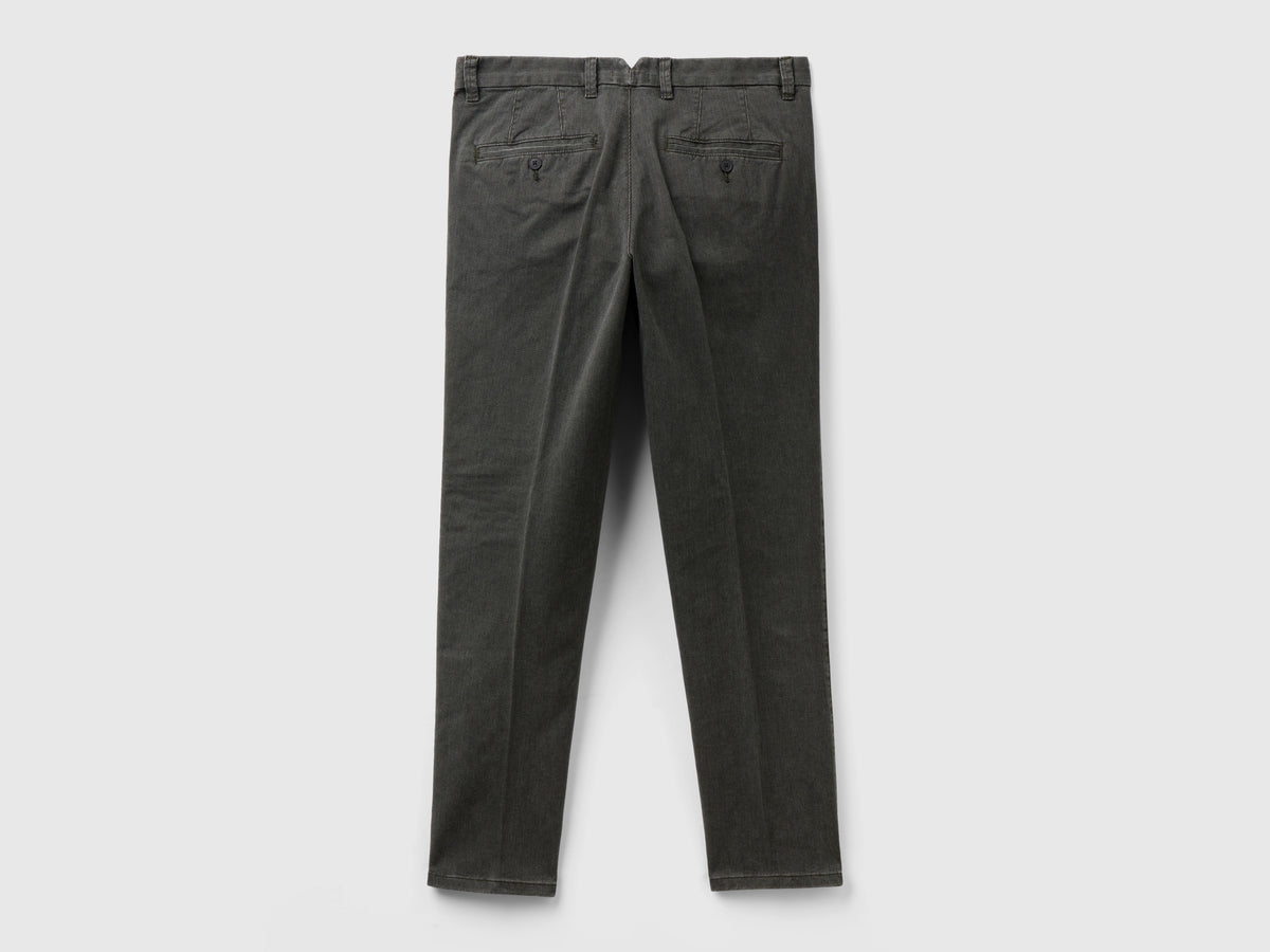 Chino micro fantasia slim fit