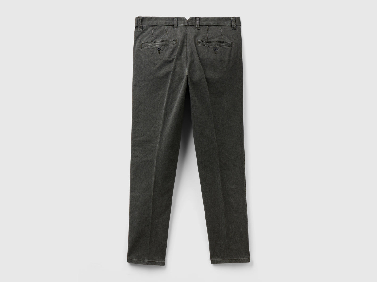 Chino micro fantasia slim fit da uomo verde oliva 2 | Benetton Outlet
