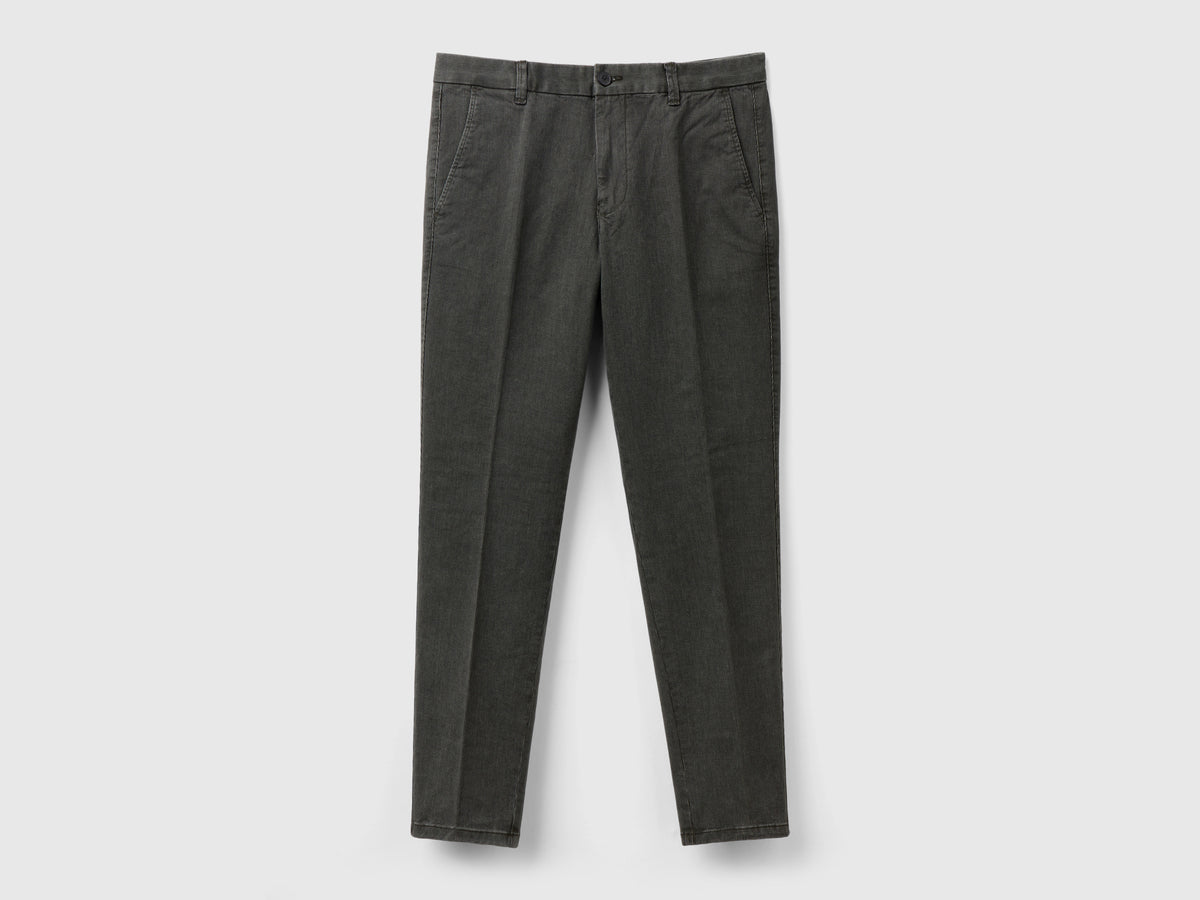 Chino micro fantasia slim fit