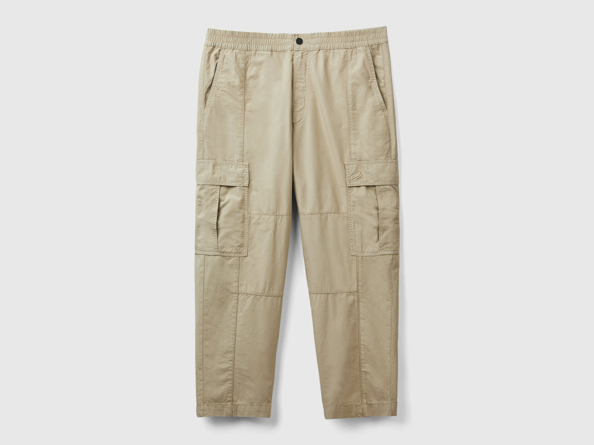 Pantaloni cargo in cotone leggero