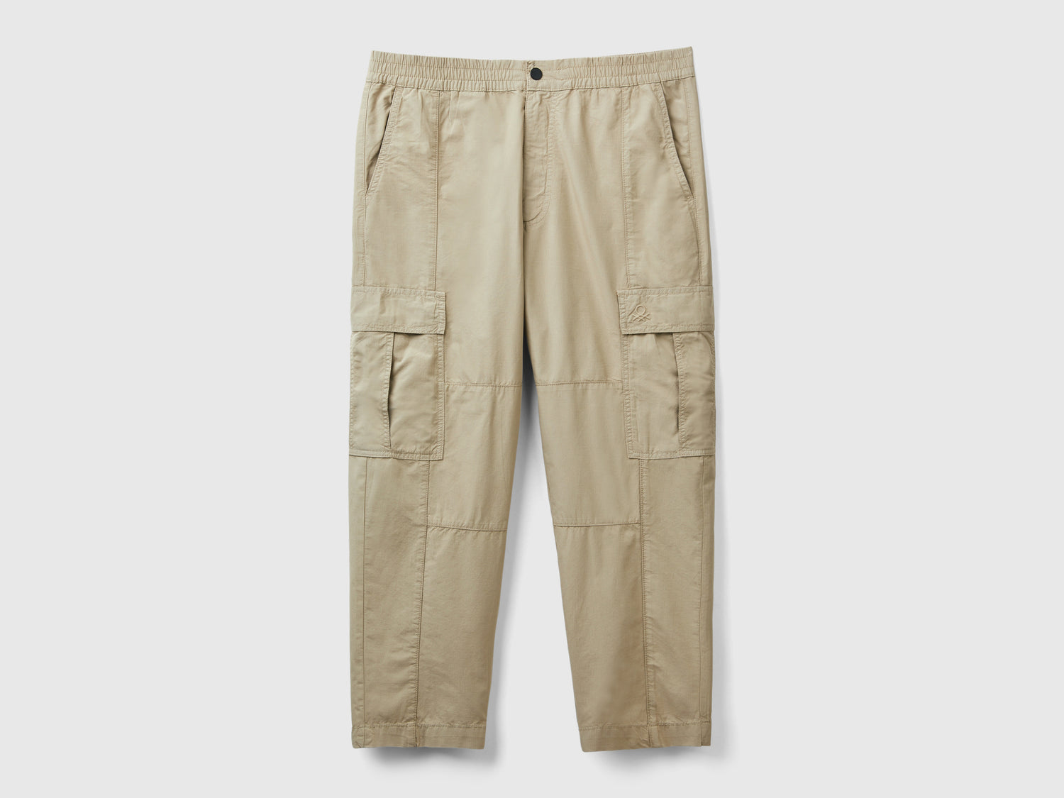 Pantalones cargo de algodón ligero da uomo beige | Benetton Outlet
