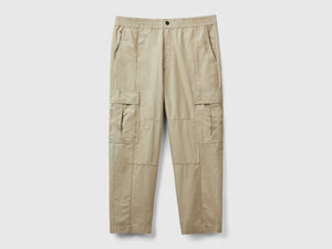 Pantaloni cargo in cotone leggero