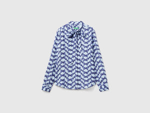 Camicia fluida con stampa fiocchi
