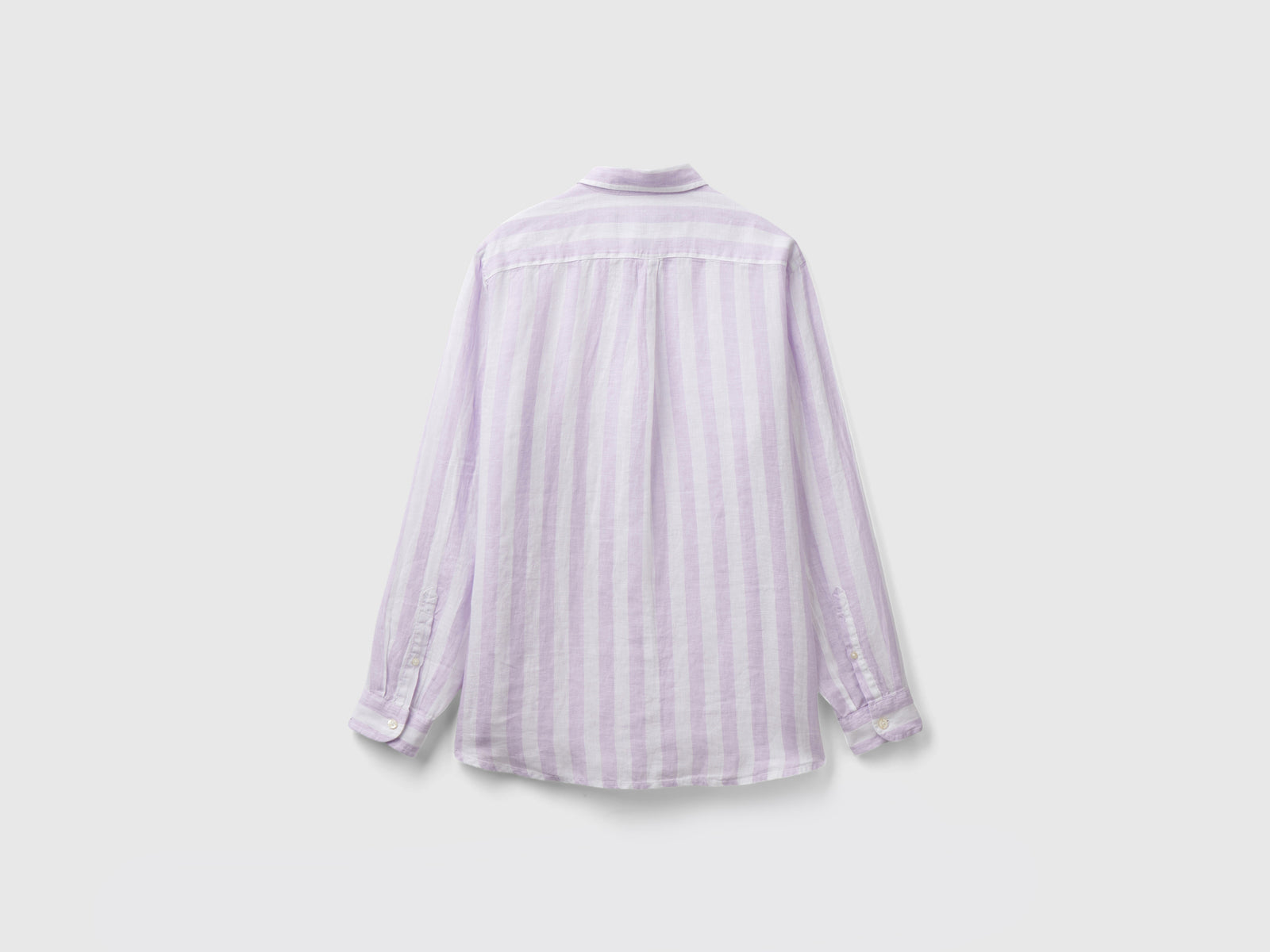 Camicia in puro lino da uomo lilla 2 | Benetton Outlet