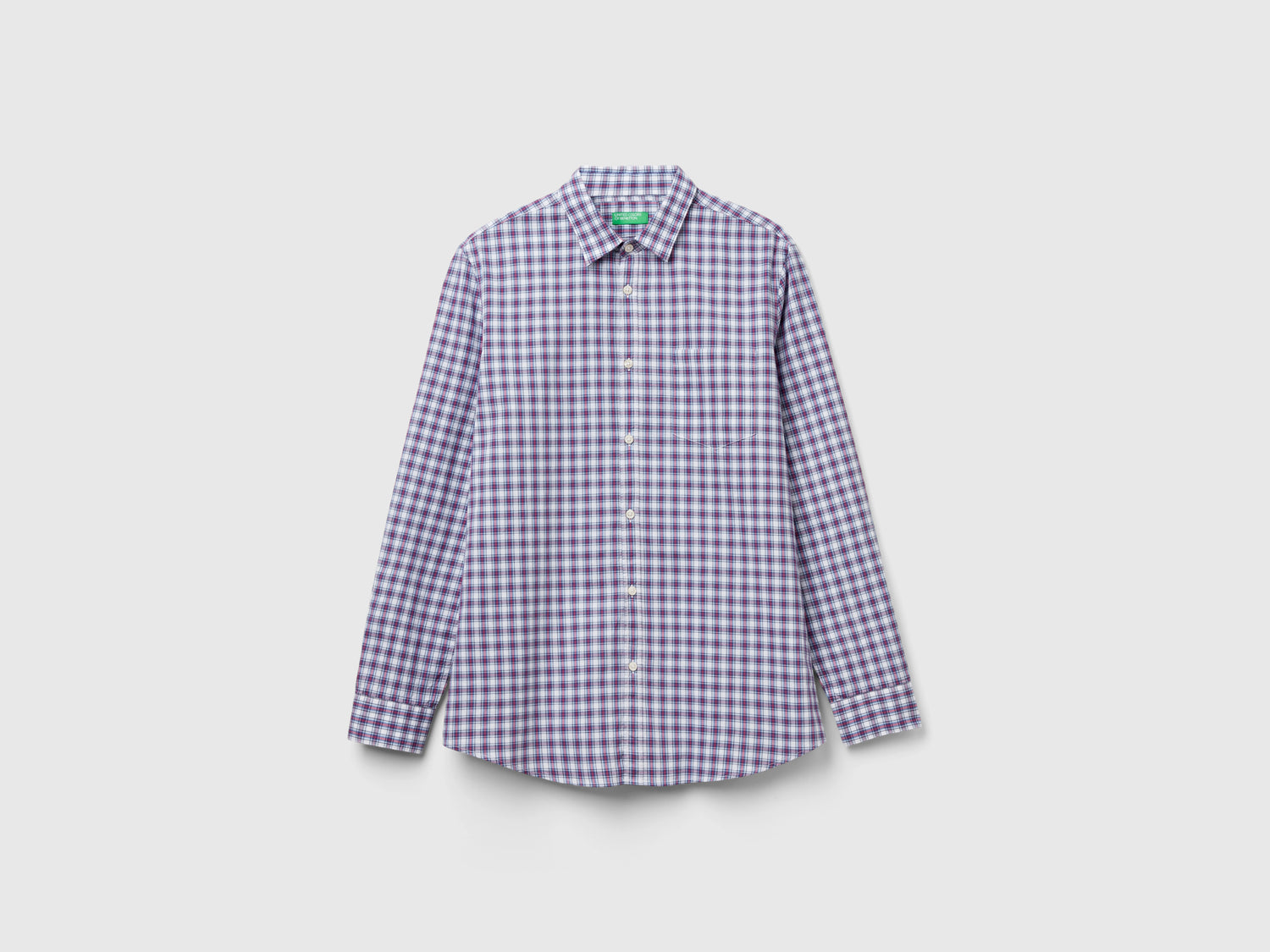 Camicia a quadri slim fit da uomo multi-color | Benetton Outlet