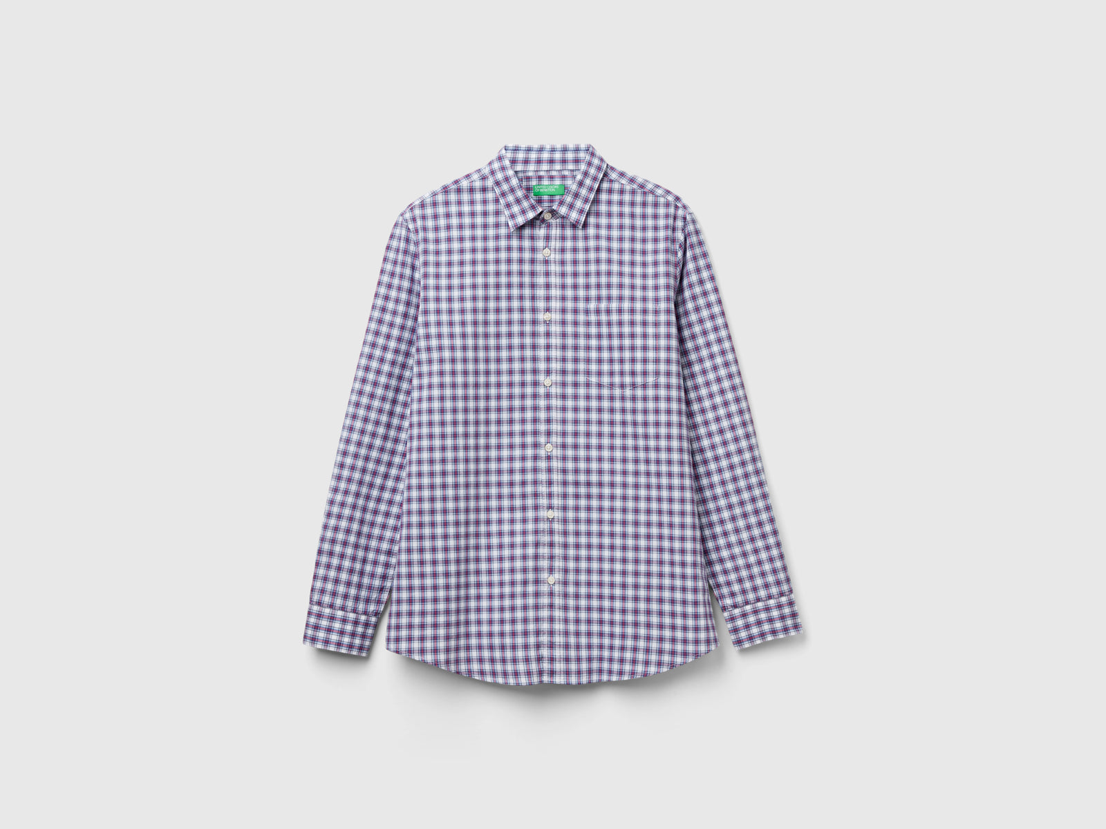 Camicia a quadri slim fit da uomo multi-color | Benetton Outlet