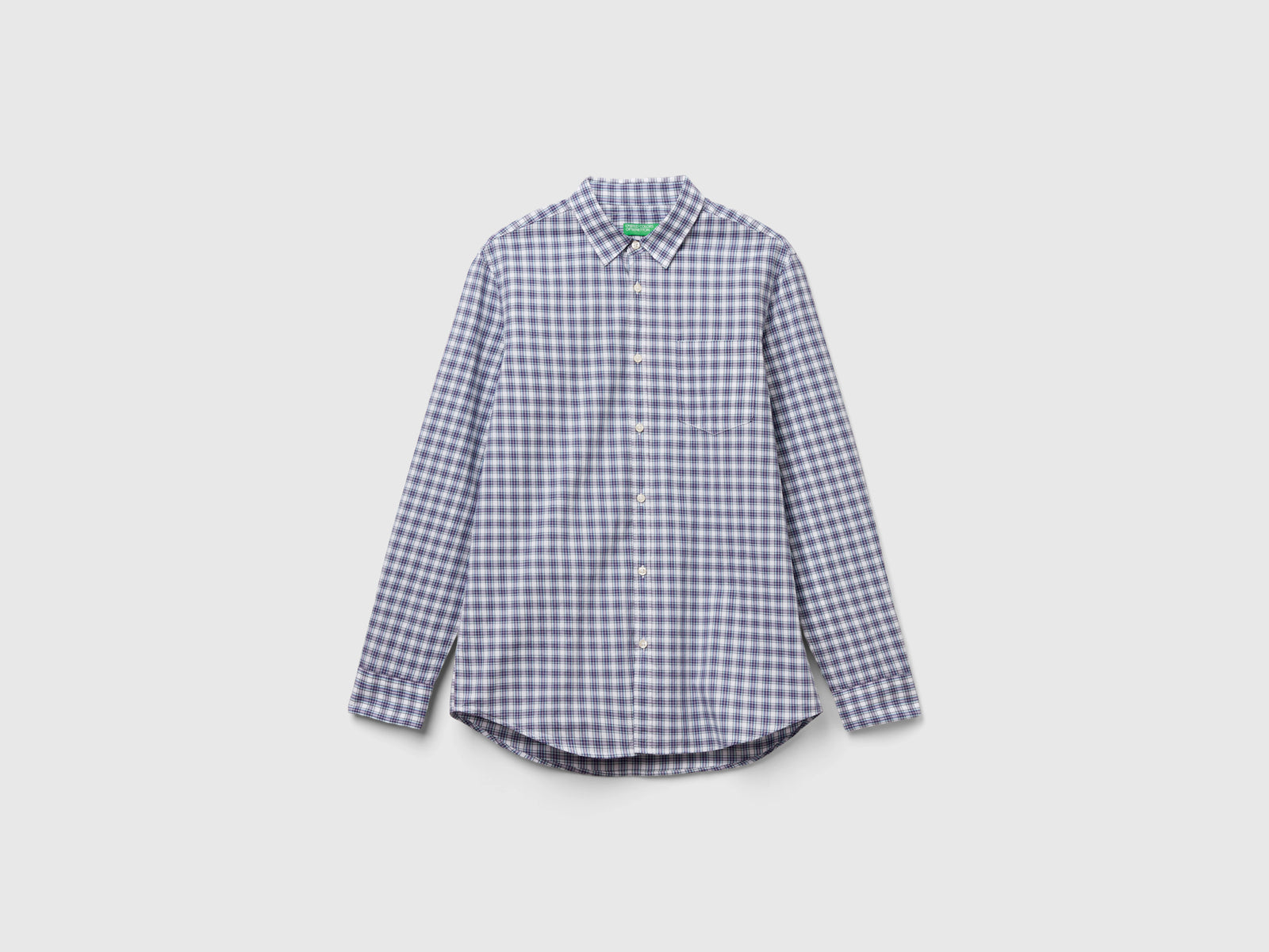Camicia a quadri slim fit da uomo multi-color | Benetton Outlet