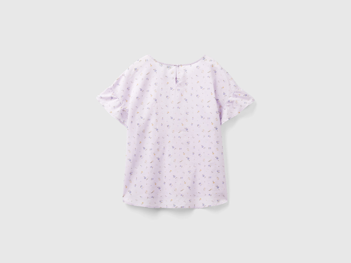 Blusa fantasia in cotone leggero