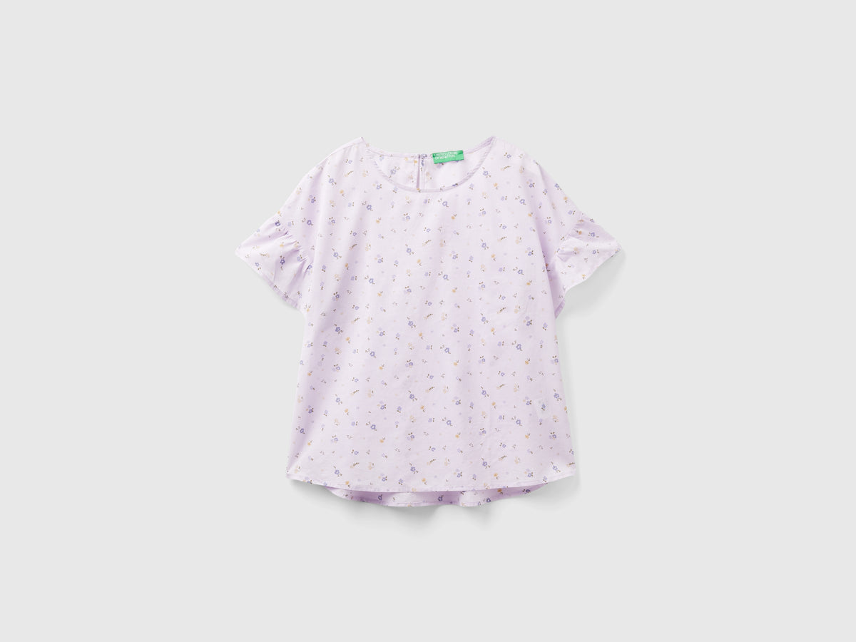 Blusa fantasia in cotone leggero