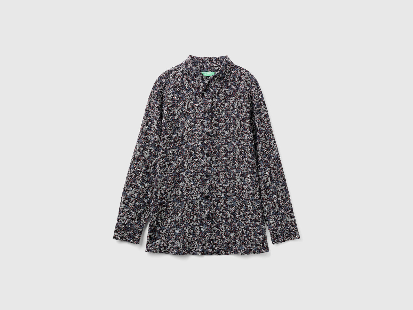 Camicia fantasia in viscosa da donna multi-color | Benetton Outlet
