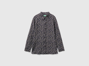 Camicia fantasia in viscosa