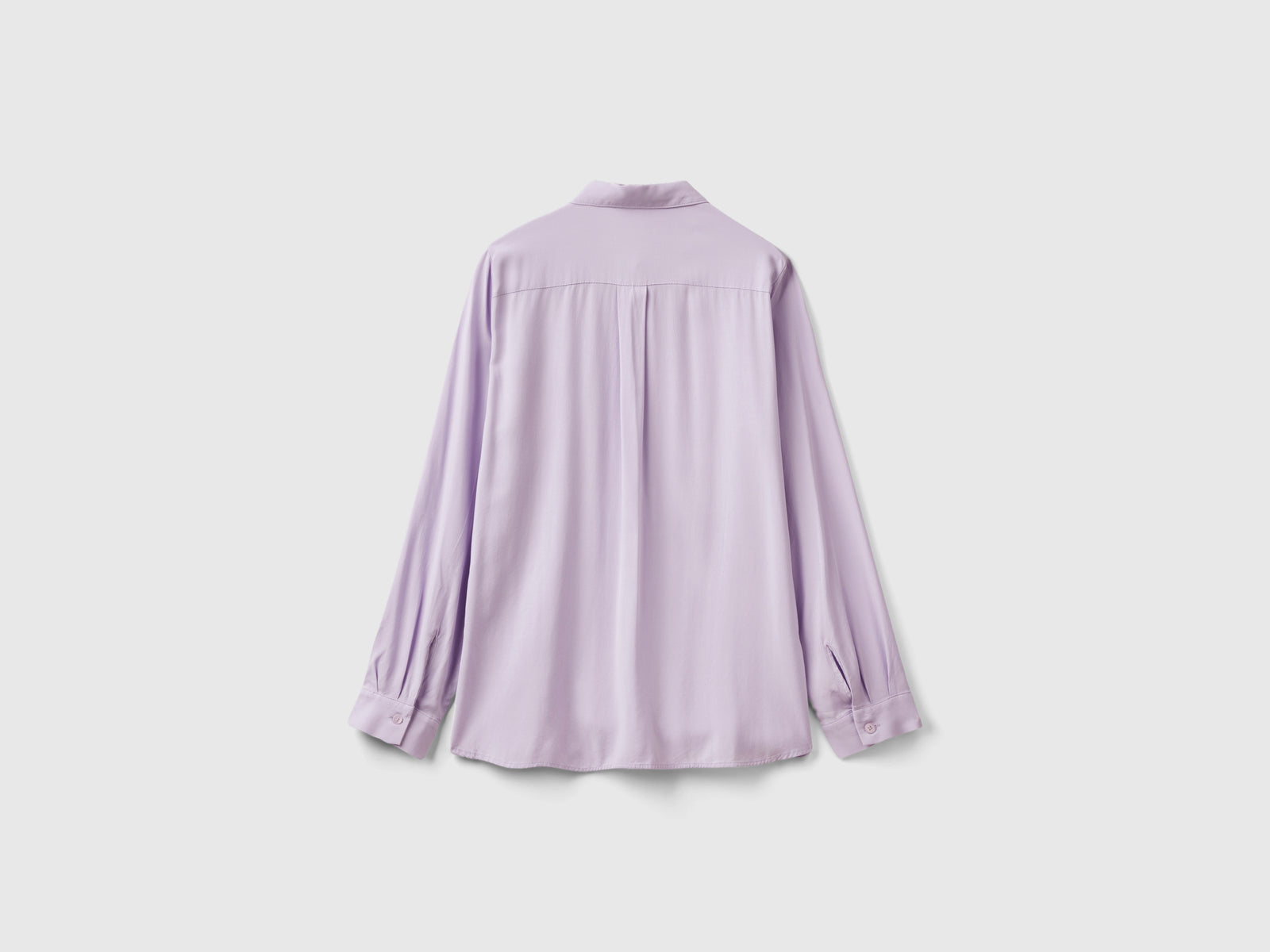 Camicia regular fit in viscosa da donna lilla 2 | Benetton Outlet
