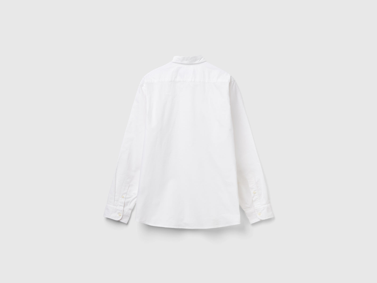 Camicia slim fit button down da uomo bianco 2 | Benetton Outlet