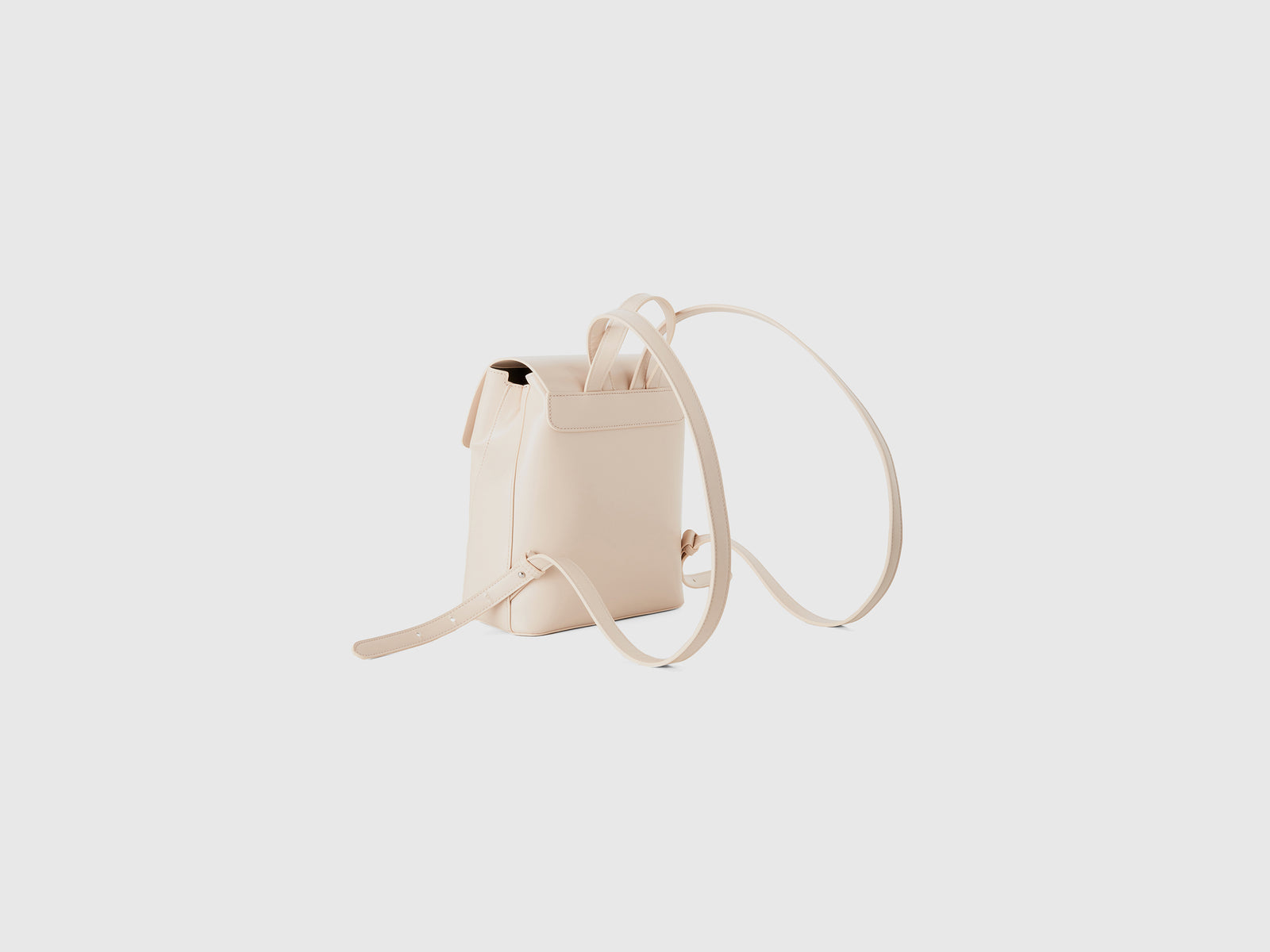 Mochila de tela revestida da donna bianco panna 2 | Benetton Outlet