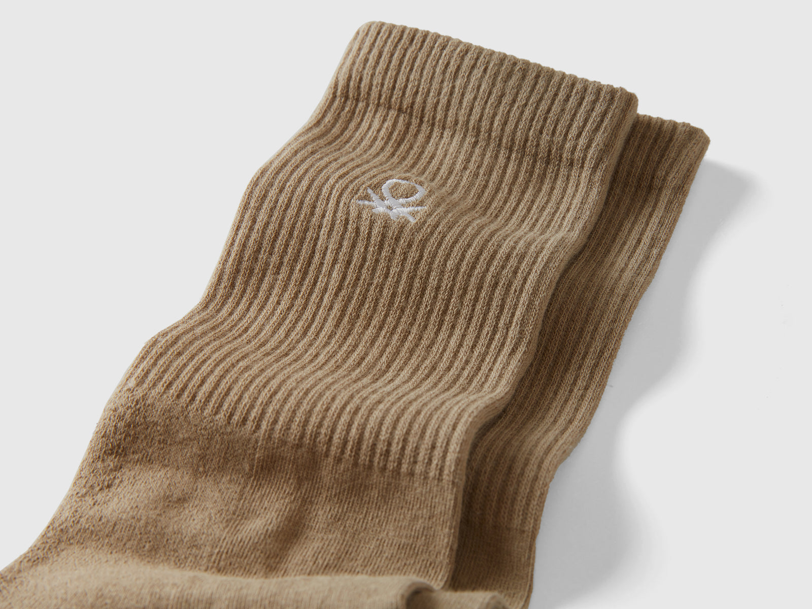 Calzini sportivi in misto cotone da uomo beige 2 | Benetton Outlet