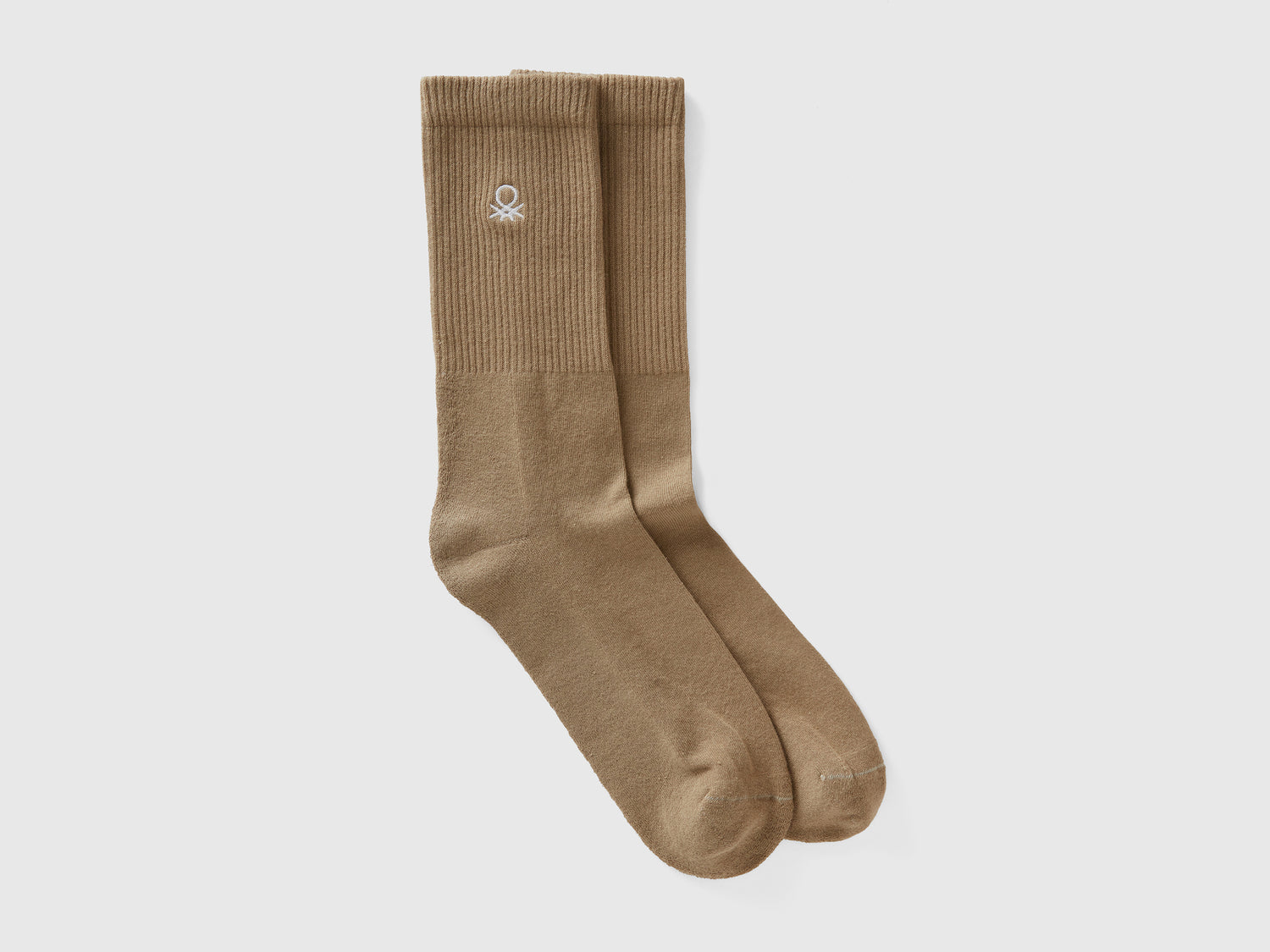 Calcetines deportivos de mezcla de algodón da uomo beige | Benetton Outlet