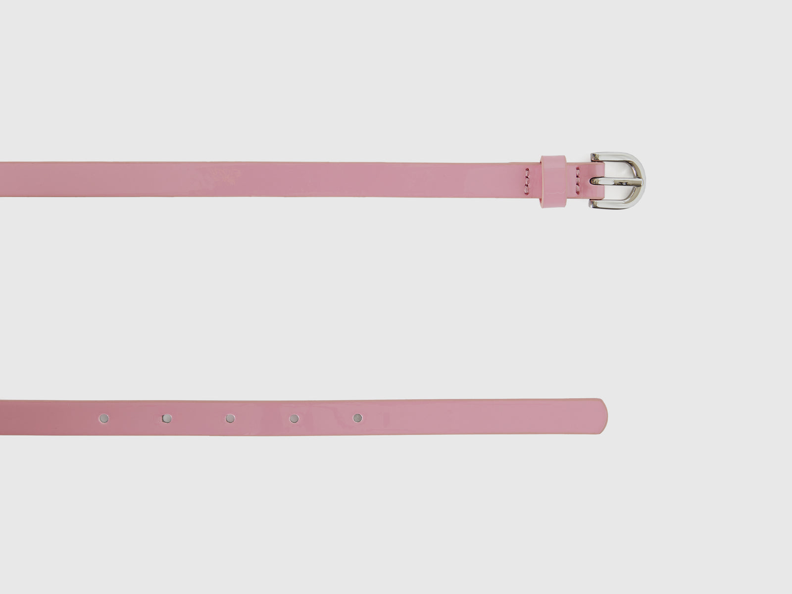 Cintura bassa in vernice da donna rosa pastello 2 | Benetton Outlet