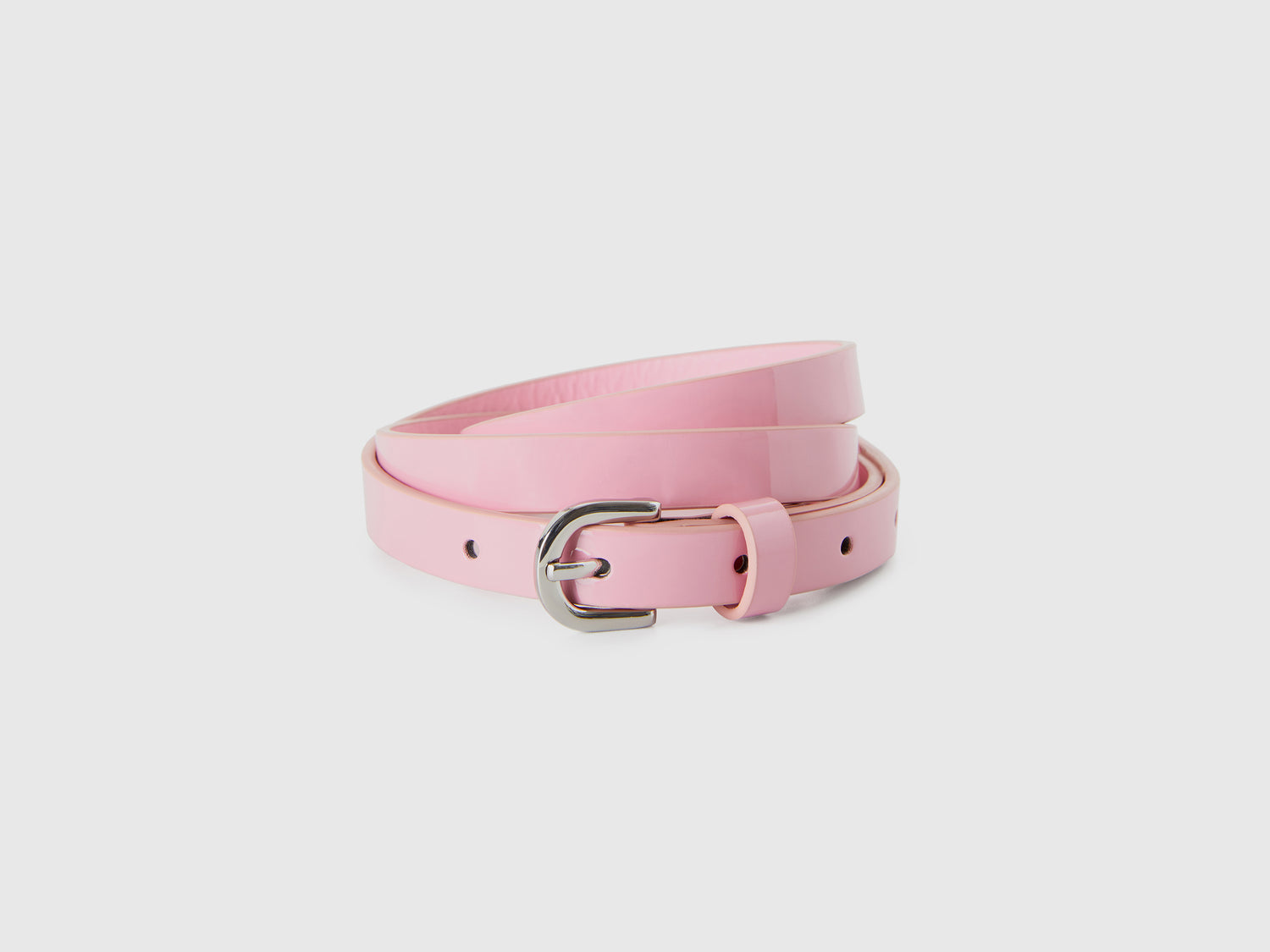 Cintura bassa in vernice da donna rosa pastello | Benetton Outlet