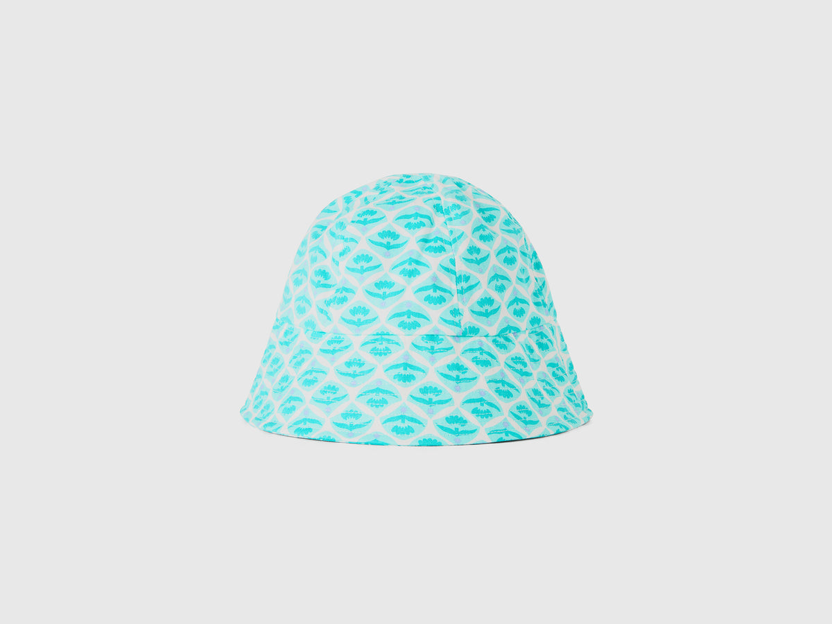 Cappello alla pescatora con stampa fiori
