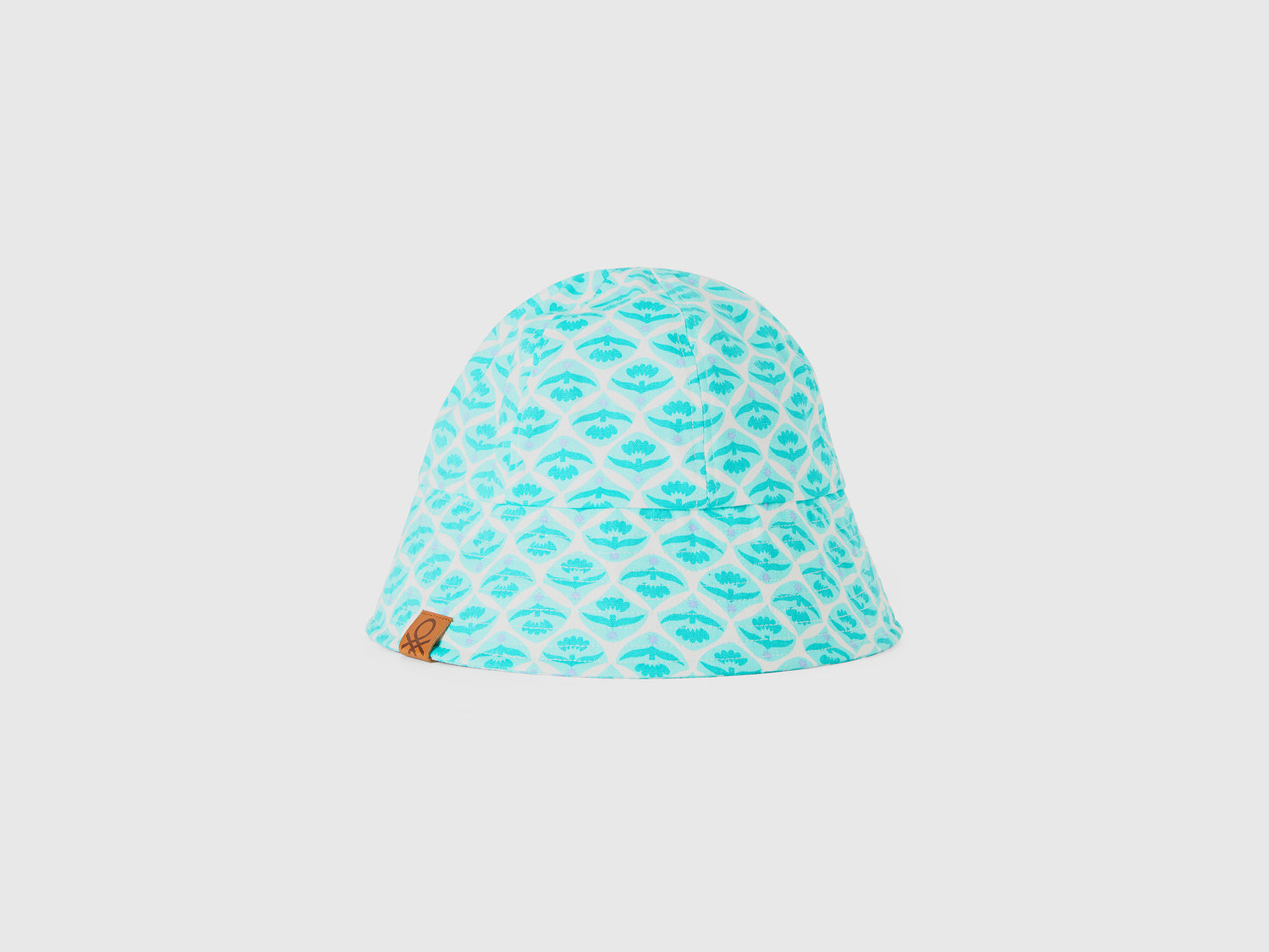 Cappello alla pescatora con stampa fiori da donna verde acqua | Benetton Outlet