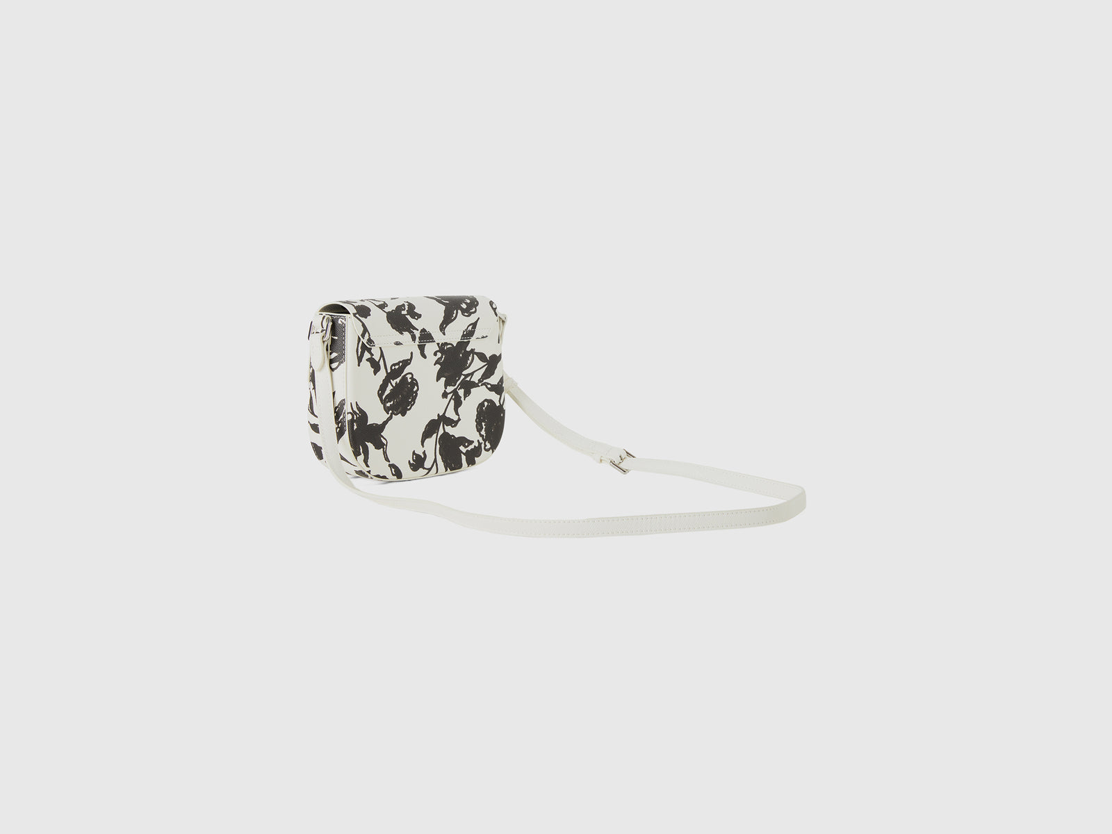 Borsa con stampa fiori da donna bianco 2 | Benetton Outlet