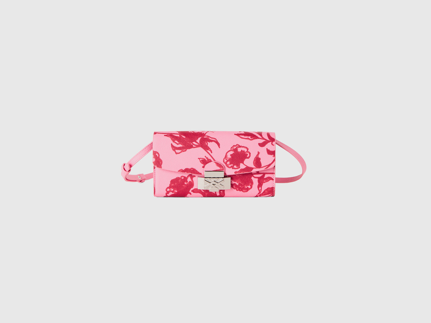 Soporte para teléfono móvil con estampado de flores da donna rosa pastello | Benetton Outlet