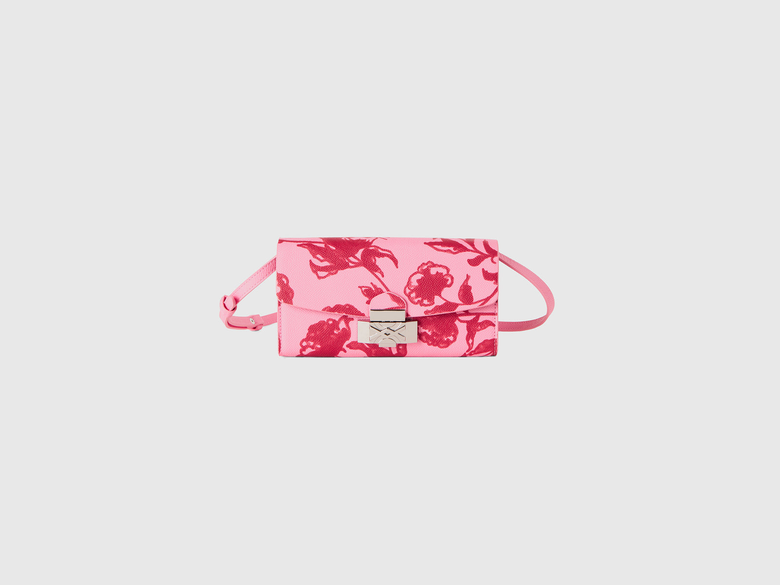 Soporte para teléfono móvil con estampado de flores da donna rosa pastello | Benetton Outlet