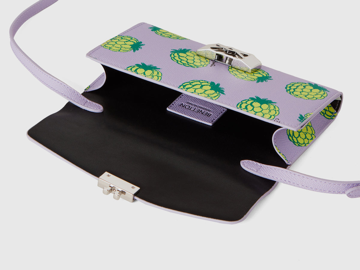 Soporte para teléfono móvil con estampado de piña