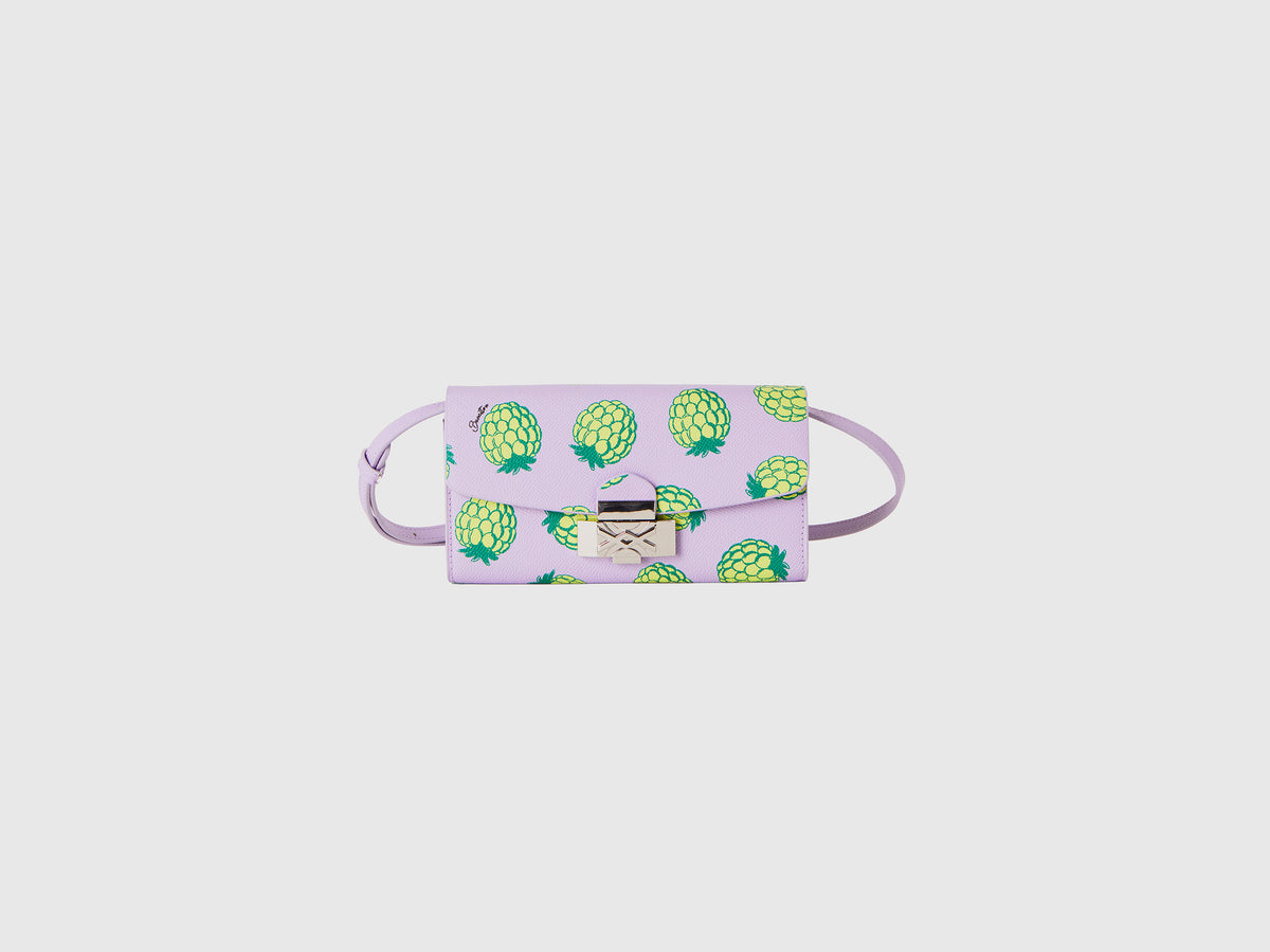 Soporte para teléfono móvil con estampado de piña