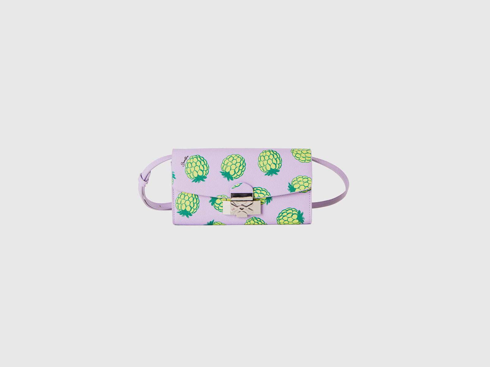 Soporte para teléfono móvil con estampado de piña da donna lilla | Benetton Outlet